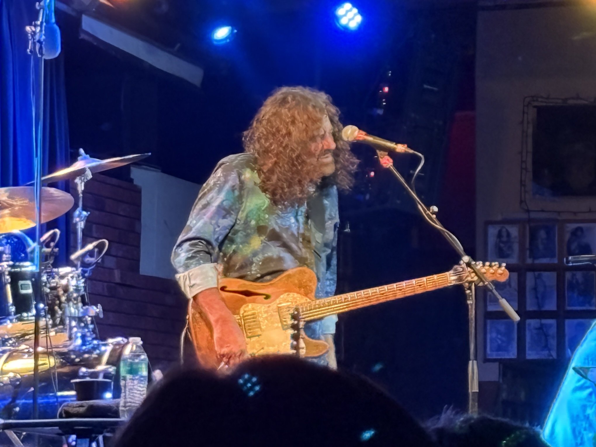 Tab Beniot and his guitar onstage at the Coach House.